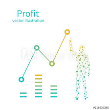 Profit Growth Minimal Line Design Business Concept Finance