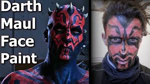 darth maul face paint for my star wars