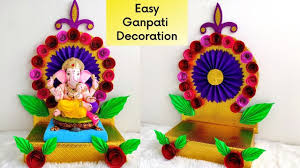 eco friendly ganpati decoration
