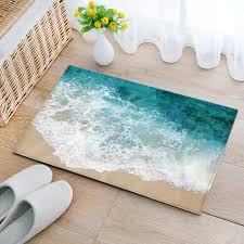 blue ocean beach sea wave area rugs