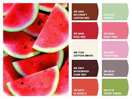 Watermelon Painting Color Palette