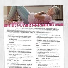 urinary incontinence exercise program