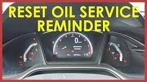 oil service reminder 2017 honda civic