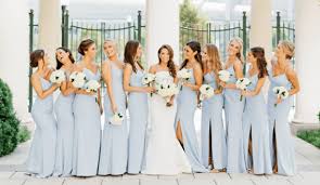 Light Blue White And Dark Blue August Wedding 2020 Light Blue Bridesmaid Dresses Dark Blue Suits Colorsbridesmaid