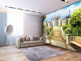 The Palace And Castle Garden Landscape Wallpaper Mural
