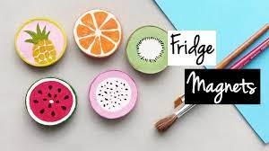 fridge magnets diy fruits how to