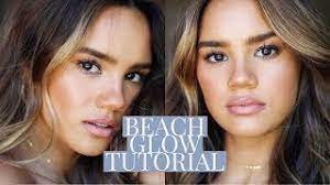 beach glow makeup tutorial dacey