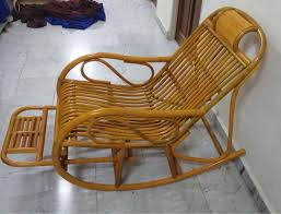 rattan rocking chair with leg rest