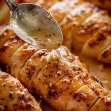 Baked Chicken Breasts With Honey Mustard Sauce Cafe Delites gambar png