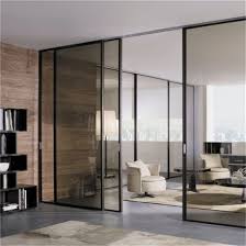 Laminated Glass Sliding Door With Locks