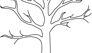 Tree Template Free Printable Family Without Leaves Leaf