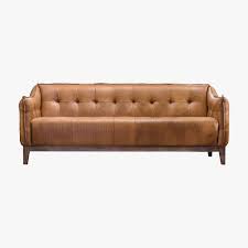 Parker Three Seater Leather Sofa In