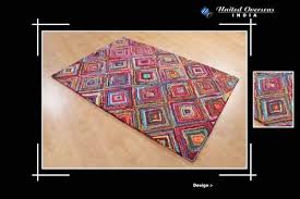 hand tufted recycled cotton chindi carpet