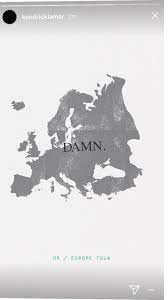 DAMN. Europe tour announced, no dates ...