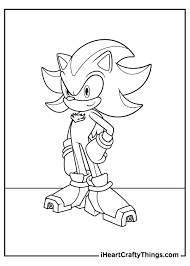 For extra fun, try to narrate a back story of this character. Shadow The Hedgehog Coloring Pages Updated 2021