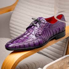 marco di milano cancun caiman crocodile derby purple