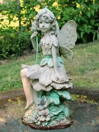 Garden Fairy Sculpture With Led Light