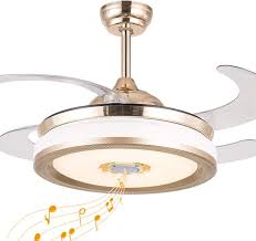 Retractable Ceiling Fan With Light And