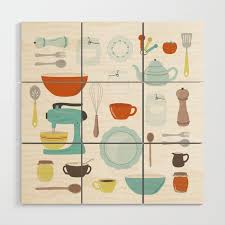 my vintage kitchen wood wall art by
