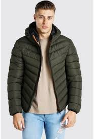 Combining all the comfort and warmth of a duvet (kinda). Mens Puffer Jackets Quilted Padded Jacket Boohooman Uk