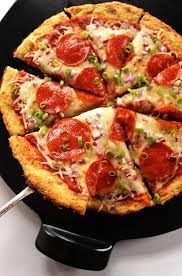 Easy Cauliflower Pizza Crust Gf Robust Recipes gambar png
