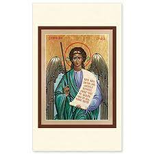 Guardian Angel Icon Holy Card