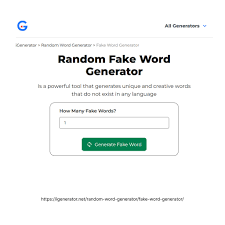 fake word generator world of
