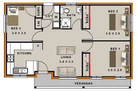 3 Bedroom Small Home Plan House Plans