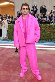 hot pink suit to 2022 met gala