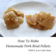 homemade pork rind pellets