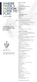 Maybe you would like to learn more about one of these? 2021 Partners Solheim Cup