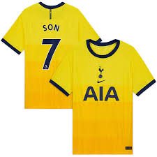 Latest official nike tottenham jerseys available with player printing. Tottenham Hotspur Third Vapor Match Shirt 2020 21 With Son 7 Printing