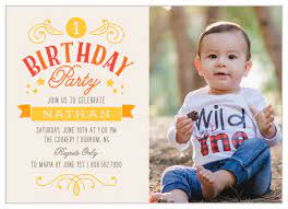 first birthday invitations by basic invite