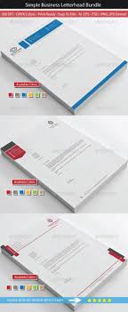 Clean Simple Business Letterhead Bundle Letterhead Design