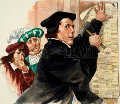 martin luther nailing his ninety five
