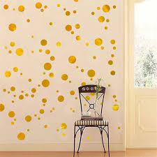 Gold Dots Wall Stickers Wall Decals