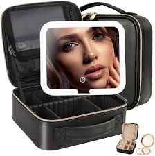 makeup train case with detachable full