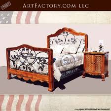 Exotic Cedar Wrought Iron Bed Unique