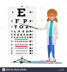 Female Ophthalmology Vector Medical Eye Diagnostic Doctor