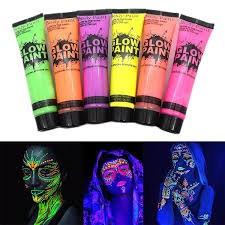 6pcs uv glow face and body paint kit