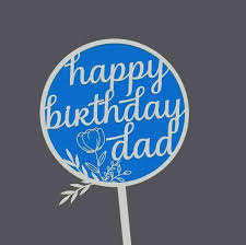 stl file cake topper birthday dad