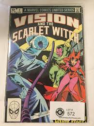 White vision has a history in marvel comics, and it's extremely similar to wandavision. Marvel Comics Vision And The Scarlet Witch No 1 Nov In Bag On White Board