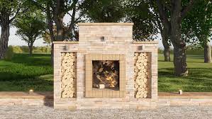 Outdoor Fireplace Plans 3x8 Ft Pdf Diy