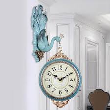 Peacock Wall Hanging Clock