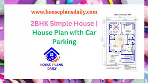 2bhk simple house house plan with car