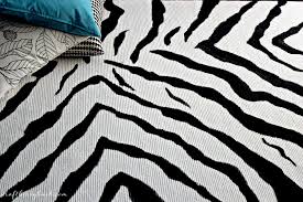 into the wild zebra ikea rug hack