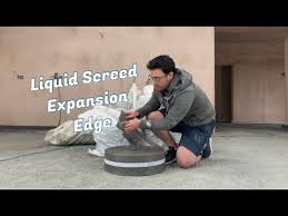 liquid screed expansion edge install