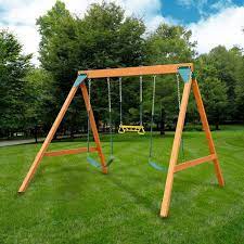 playsets a frame wooden swing set