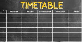 free revision timetable template and