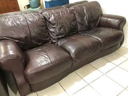 reduced brown leather natuzzi couch